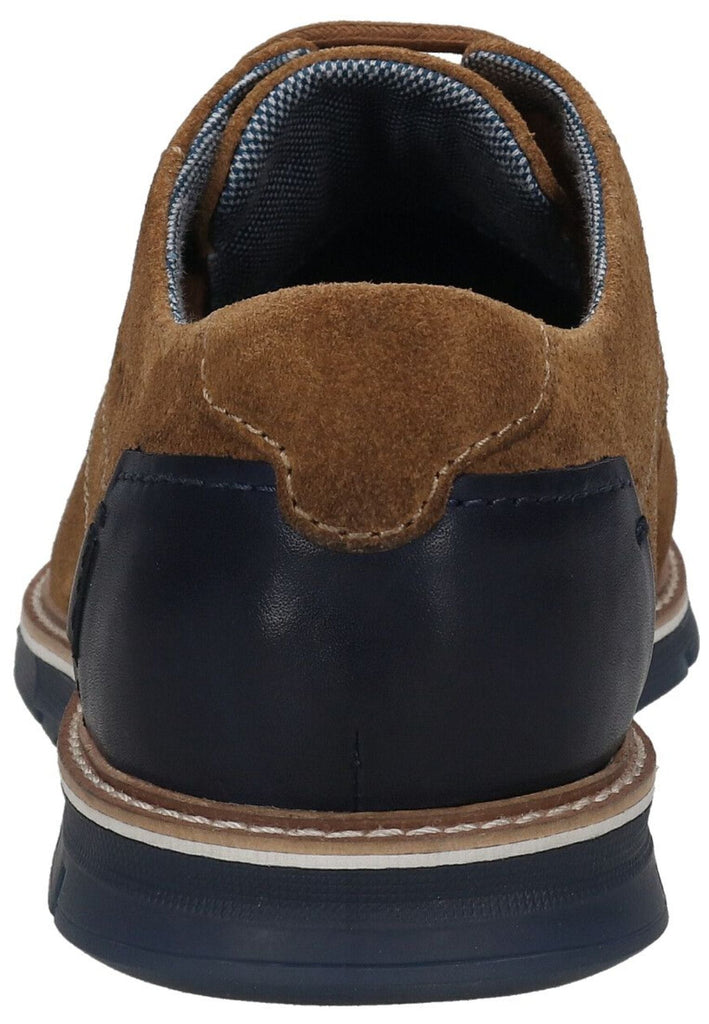 Bugatti Businessschuhe Veloursleder Cognac