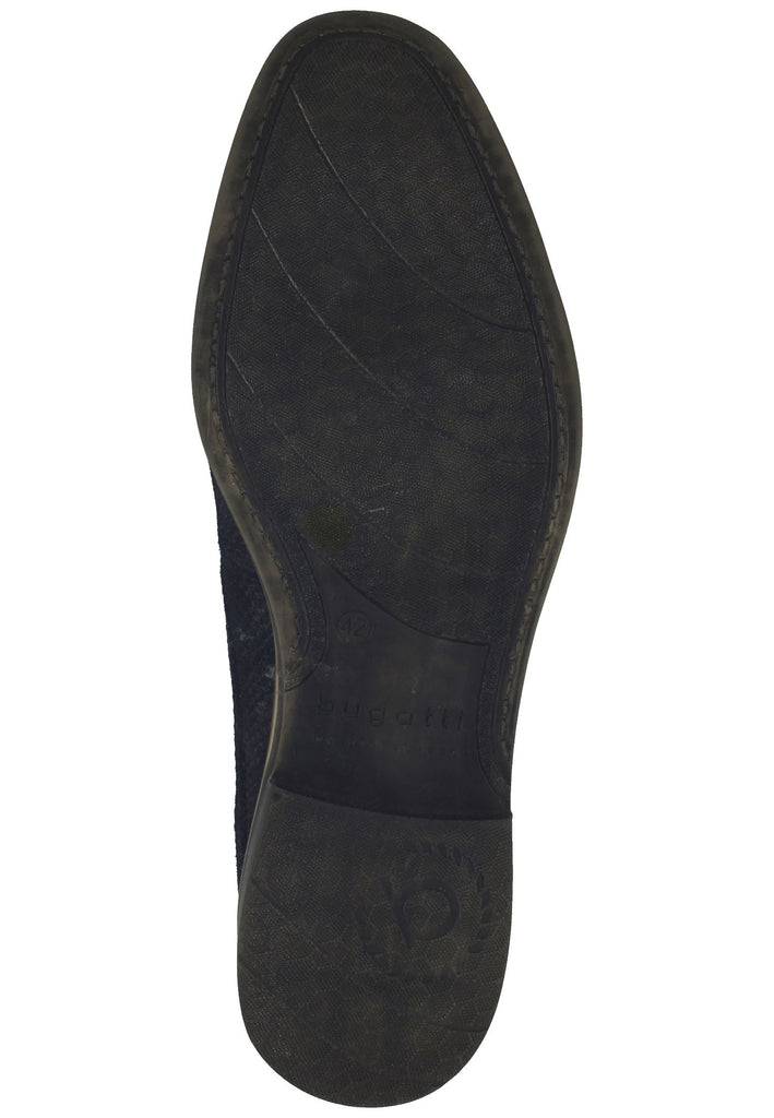 Bugatti Businessschuhe Veloursleder Dunkelblau