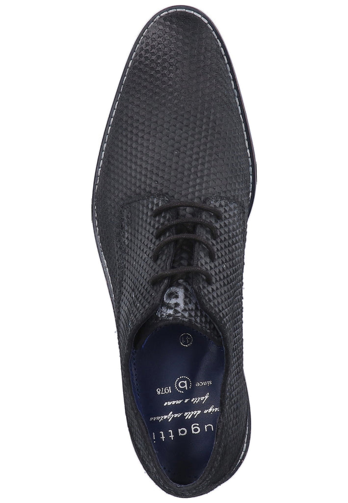 Bugatti Businessschuhe Veloursleder Schwarz