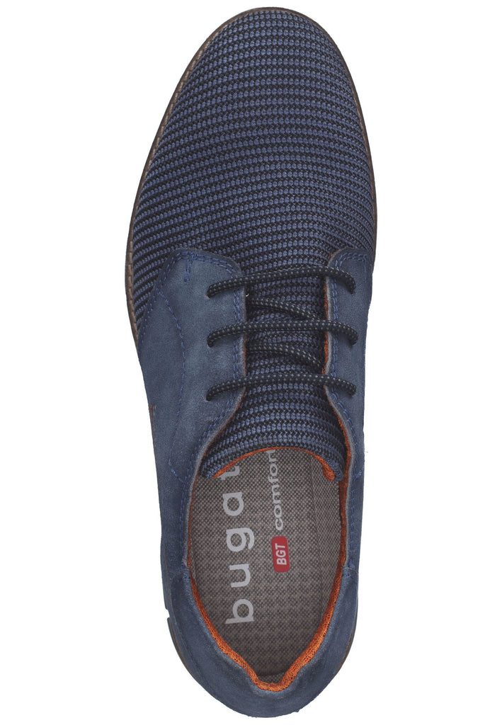 Bugatti Businessschuhe Veloursleder/Textil Blau