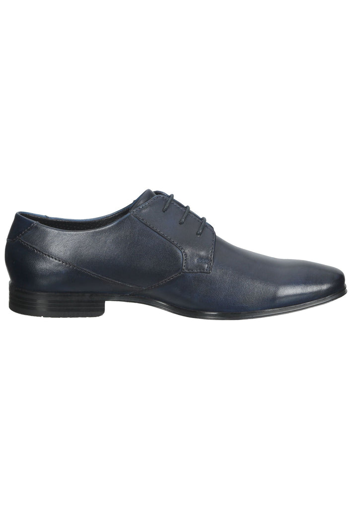 Halbschuhe Bugatti Businessschuhe Glattleder Dunkelblau