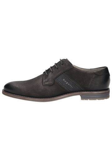 Halbschuhe Bugatti Businessschuhe Nubukleder Schwarz