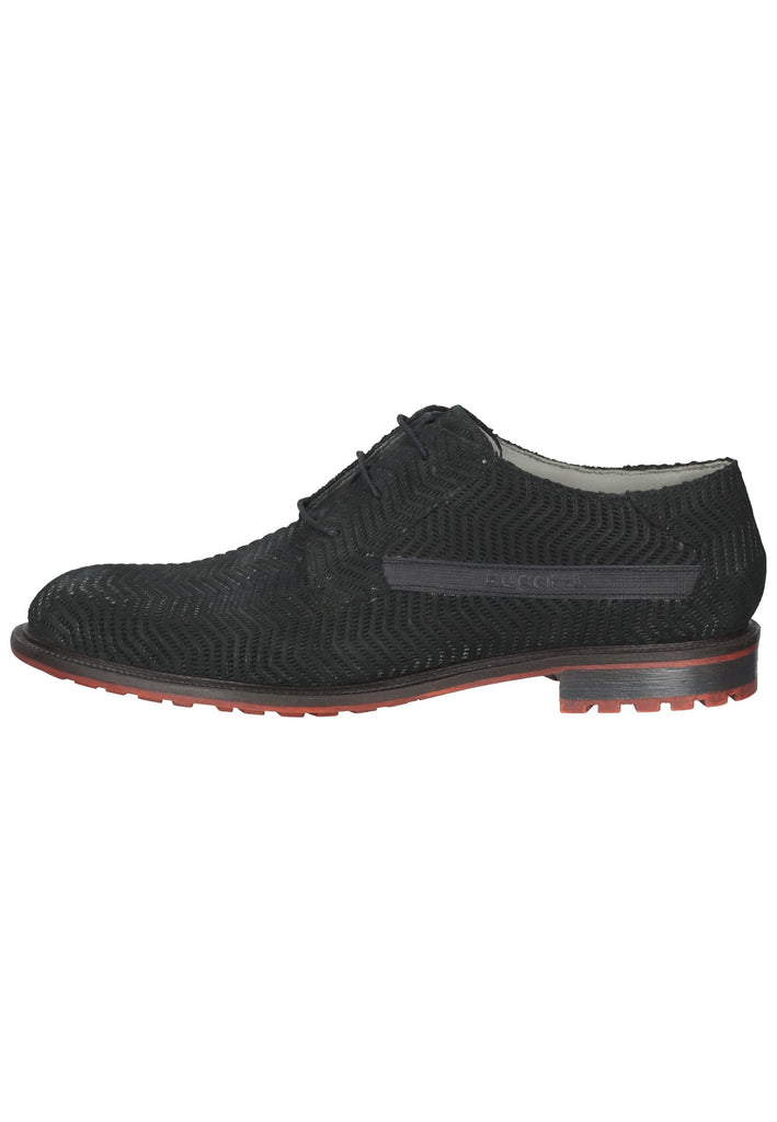 Halbschuhe Bugatti Businessschuhe Veloursleder Schwarz