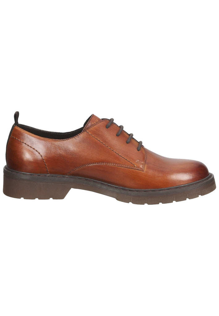 Halbschuhe Bugatti Halbschuhe Glattleder Cognac