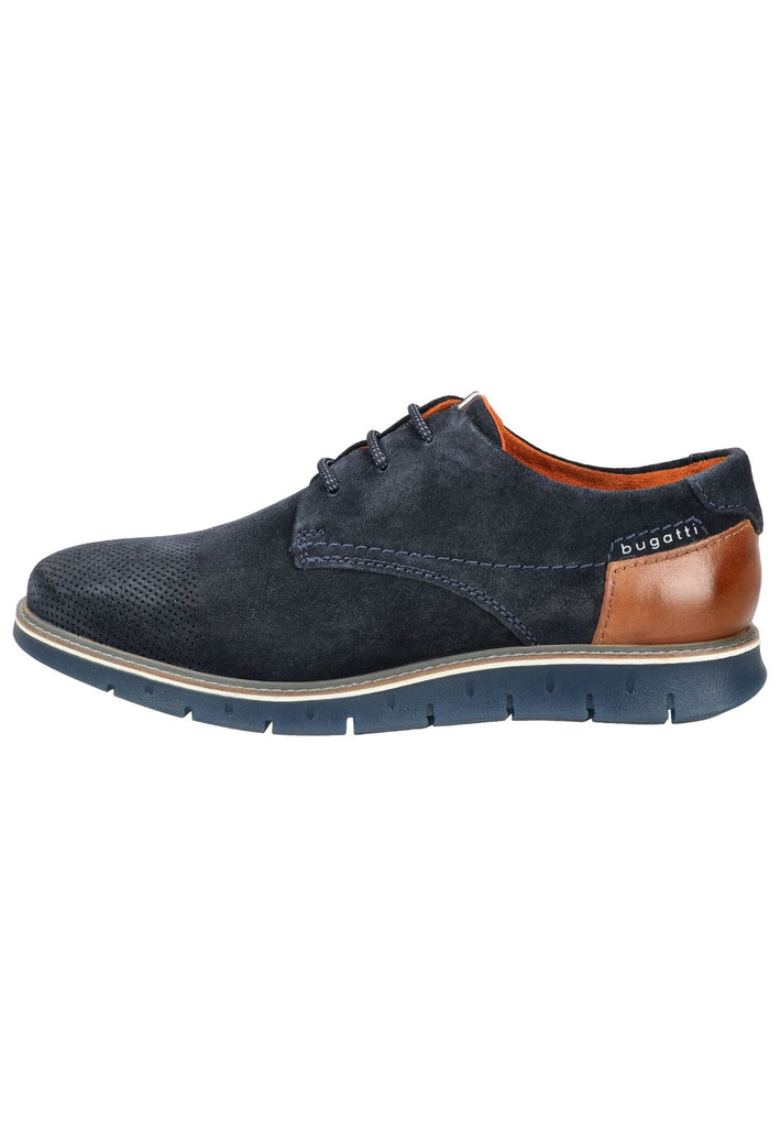 Halbschuhe Bugatti Halbschuhe Veloursleder Dunkelblau