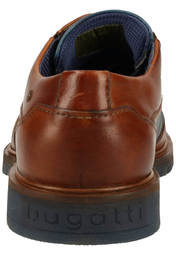 Bugatti Halbschuhe Glattleder Braun/Blau