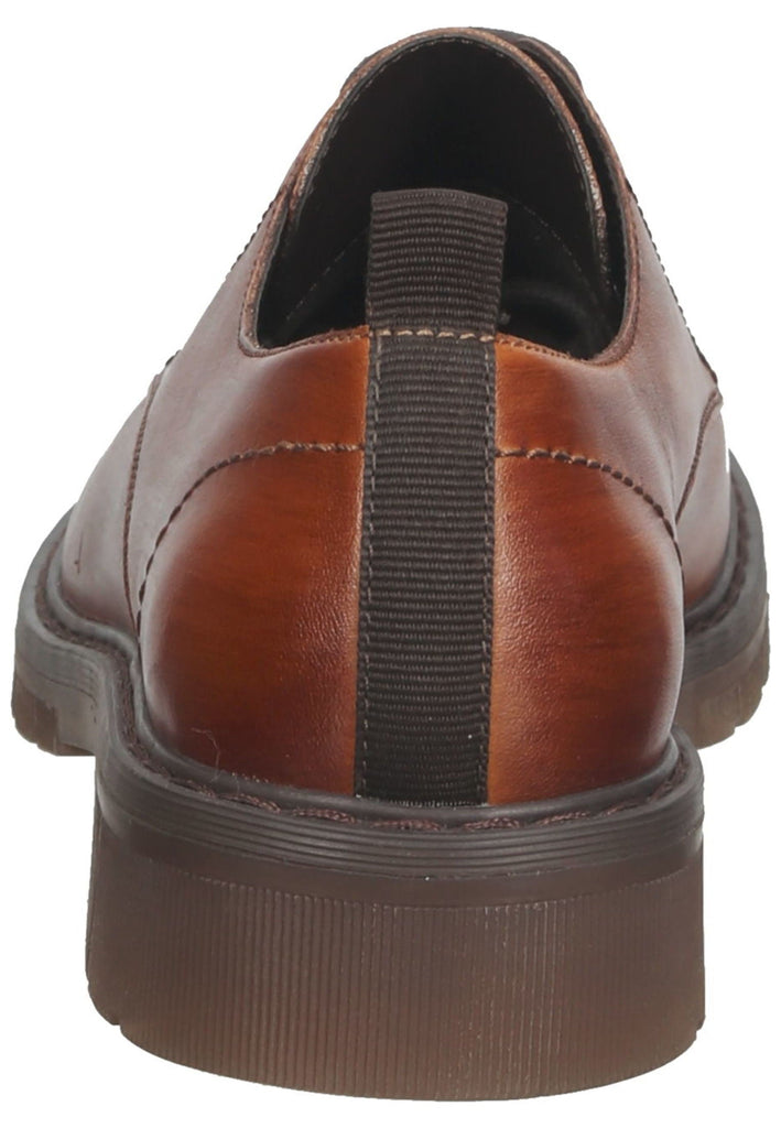 Bugatti Halbschuhe Glattleder Cognac