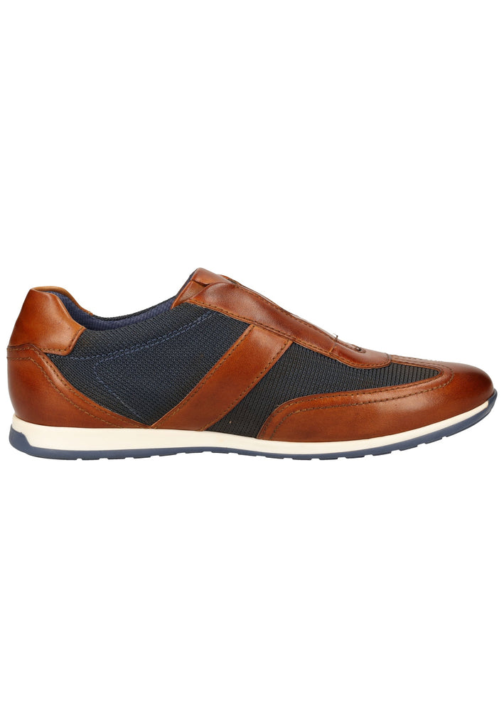 Bugatti Halbschuhe Glattleder Cognac