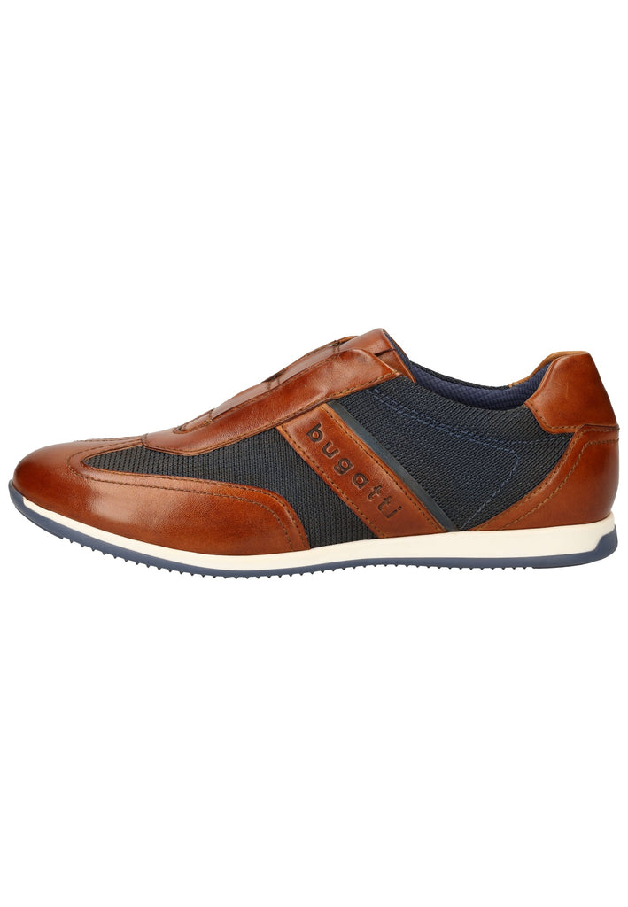 Bugatti Halbschuhe Glattleder Cognac