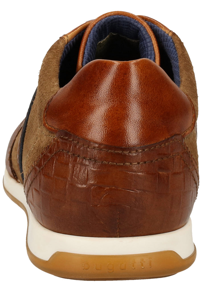 Bugatti Halbschuhe Glattleder Cognac