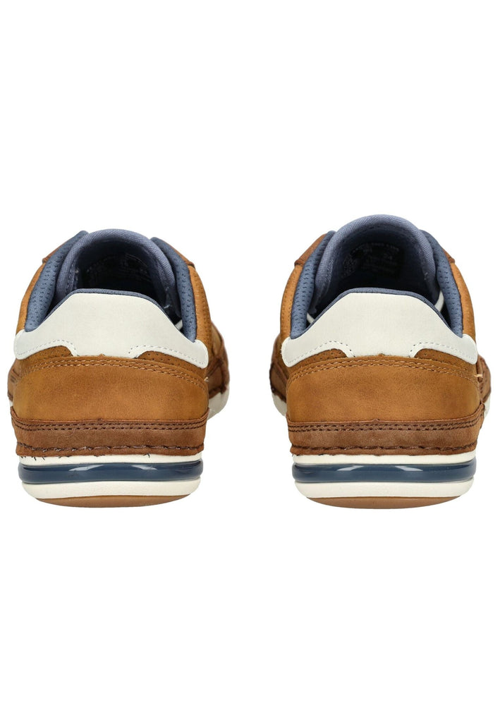 Bugatti Halbschuhe Lederimitat Cognac