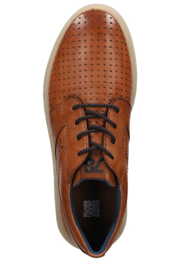 Bugatti Halbschuhe Nappaleder Cognac