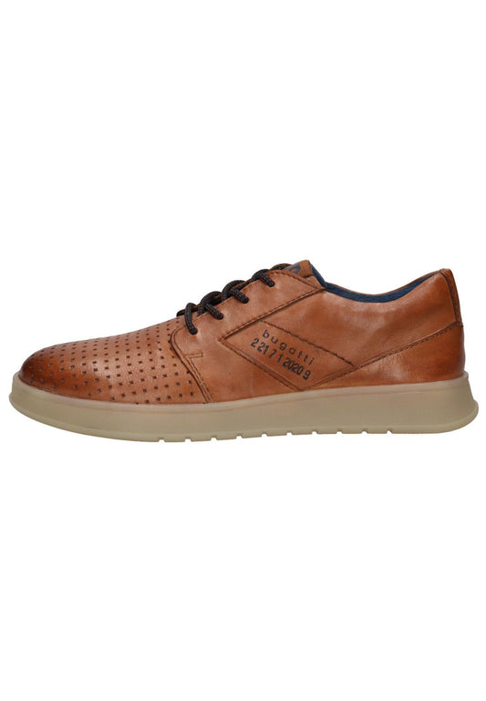 Bugatti Halbschuhe Nappaleder Cognac