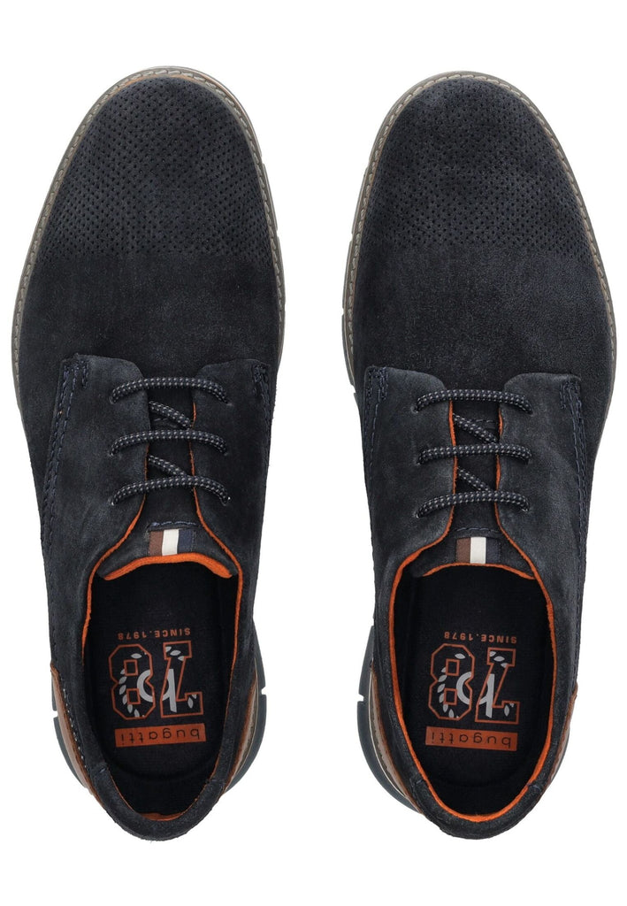 Bugatti Halbschuhe Veloursleder Dunkelblau