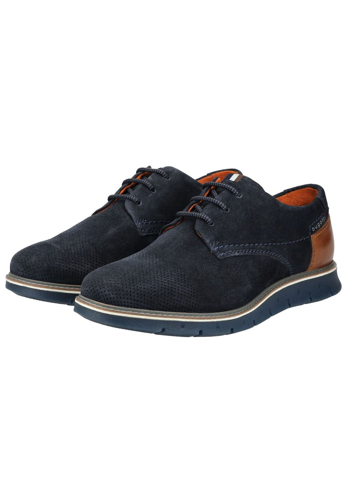 Bugatti Halbschuhe Veloursleder Dunkelblau