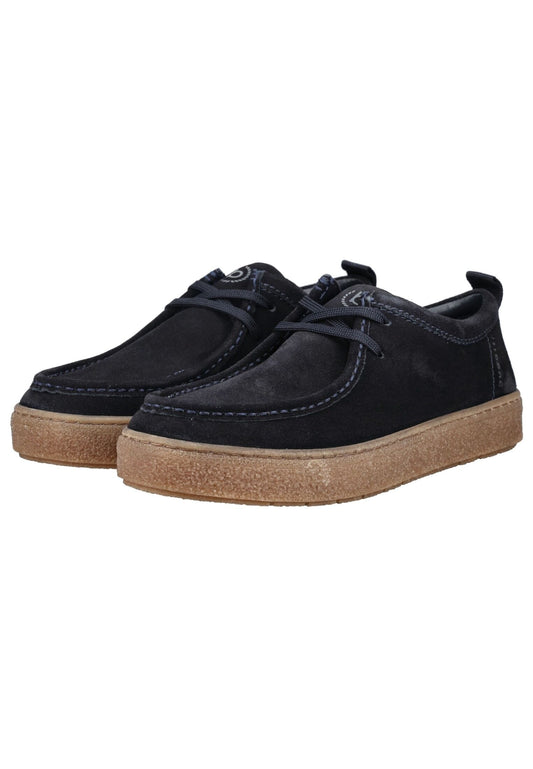 Bugatti Halbschuhe Veloursleder Dunkelblau