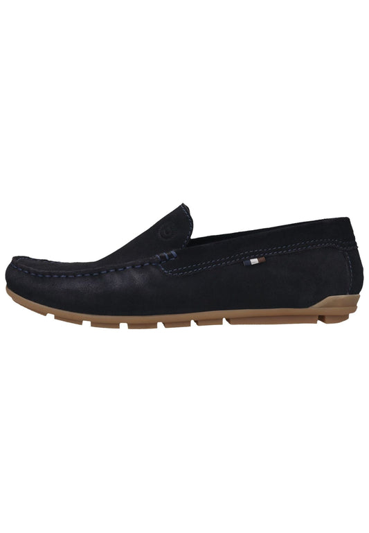 Bugatti Slipper Leder Dunkelblau
