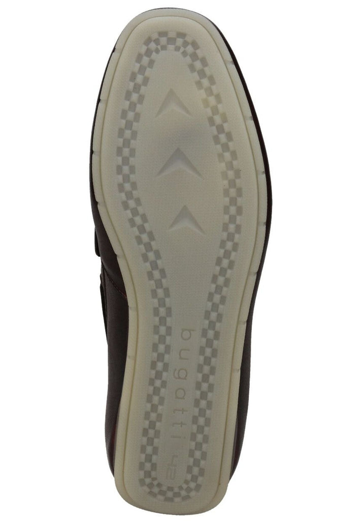 Bugatti Slipper Leder Dunkelrot