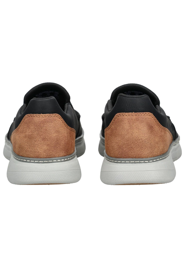 Bugatti Slipper Lederimitat Schwarz