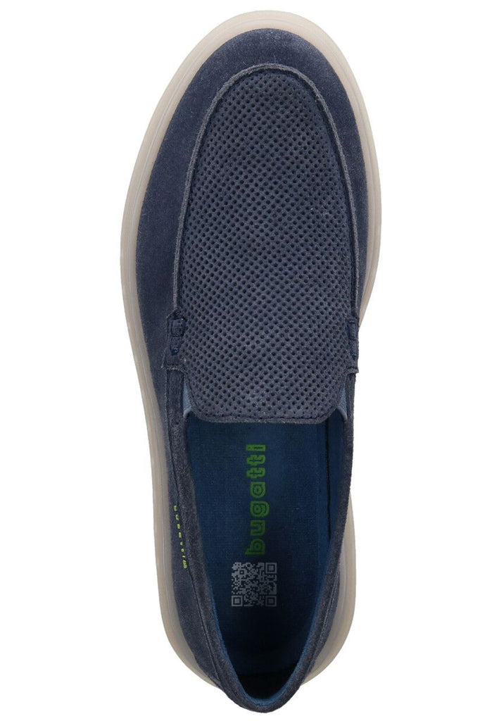 Bugatti Slipper Veloursleder Blau