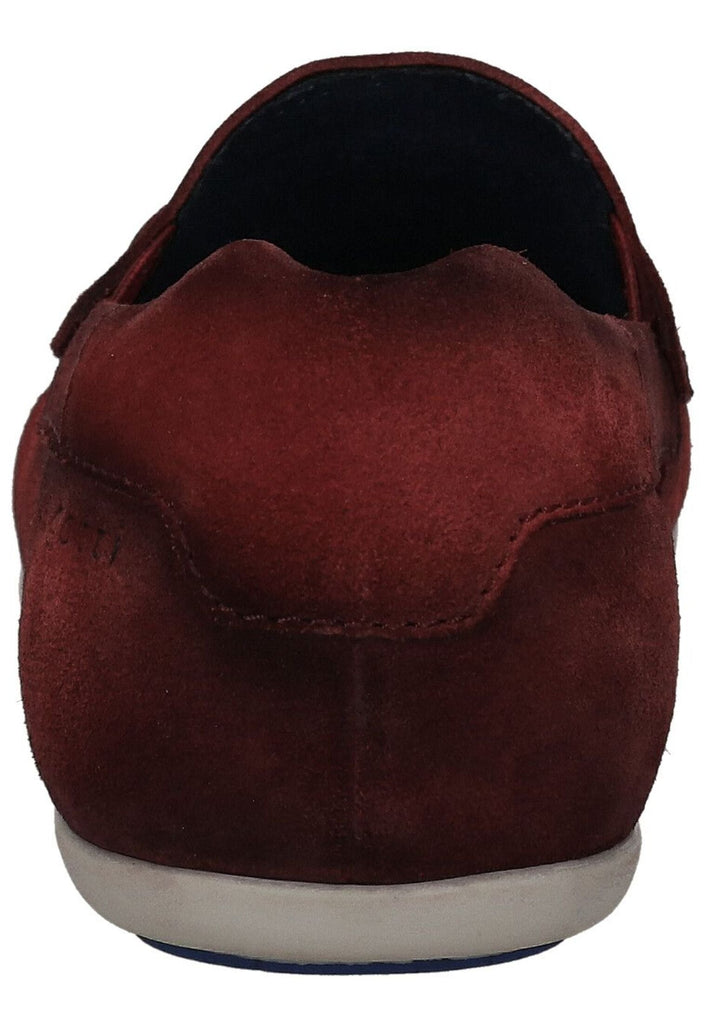 Bugatti Slipper Veloursleder Dunkelrot