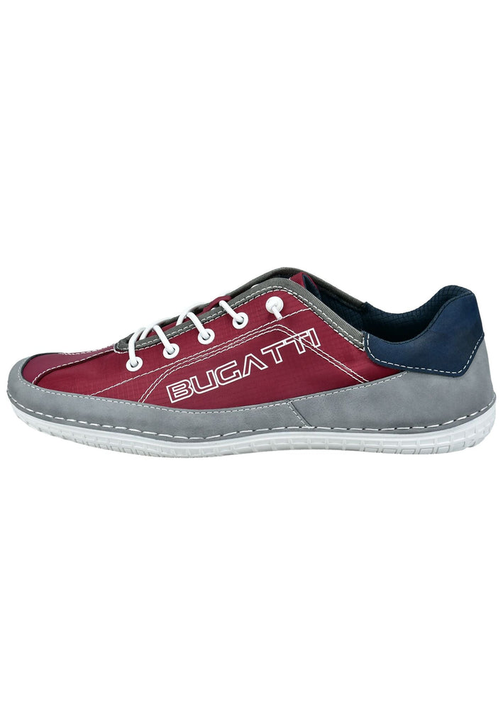 Sneaker Bugatti Sneaker Leder/Textil Rot/Grau