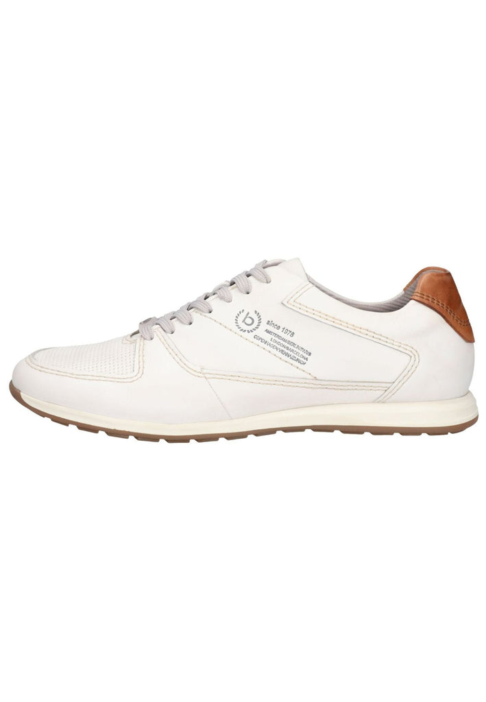 Sneaker Bugatti Sneaker Nappaleder Weiß/Braun