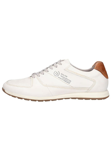 Sneaker Bugatti Sneaker Nappaleder Weiß/Braun