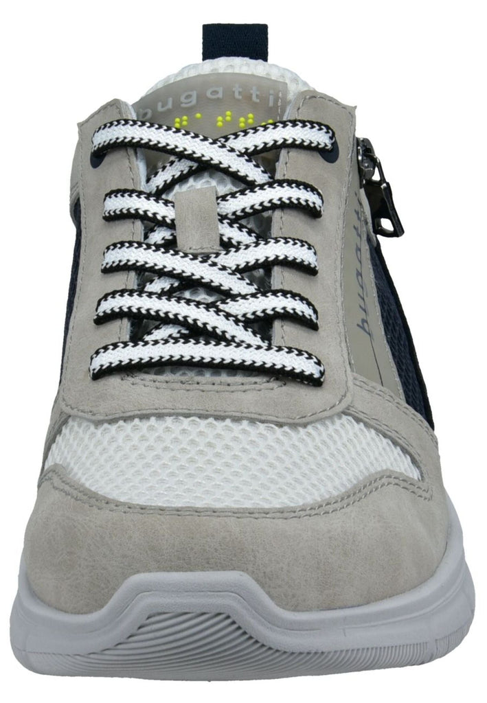 Bugatti Sneaker Leder/Textil Grau/Blau