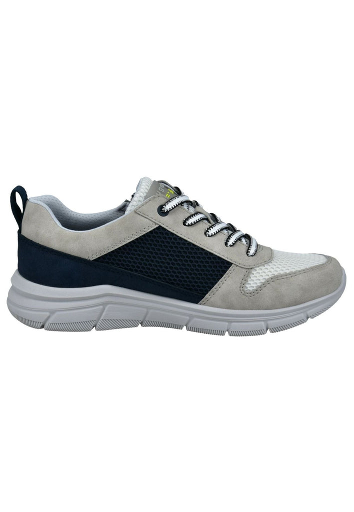Bugatti Sneaker Leder/Textil Grau/Blau