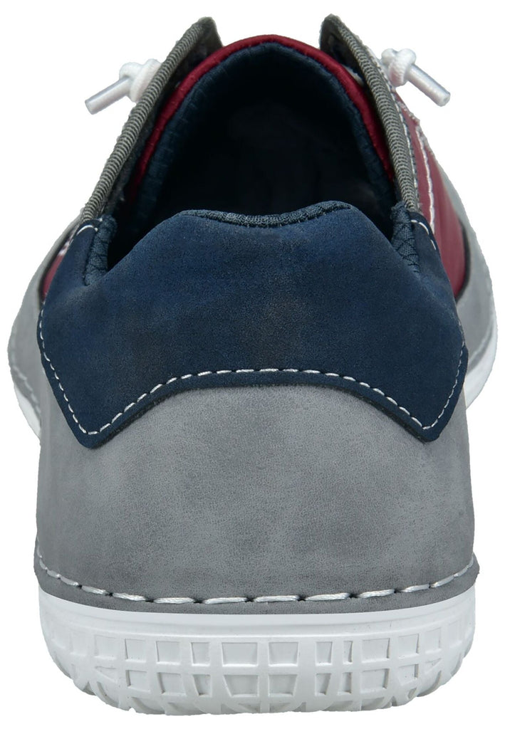 Bugatti Sneaker Leder/Textil Rot/Grau