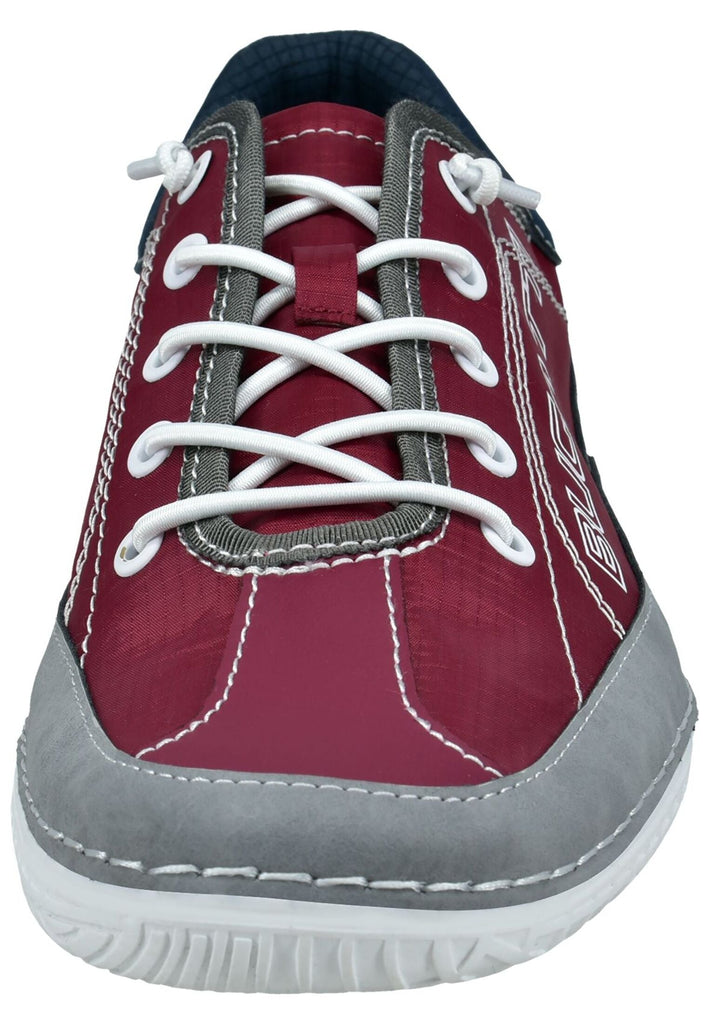 Bugatti Sneaker Leder/Textil Rot/Grau