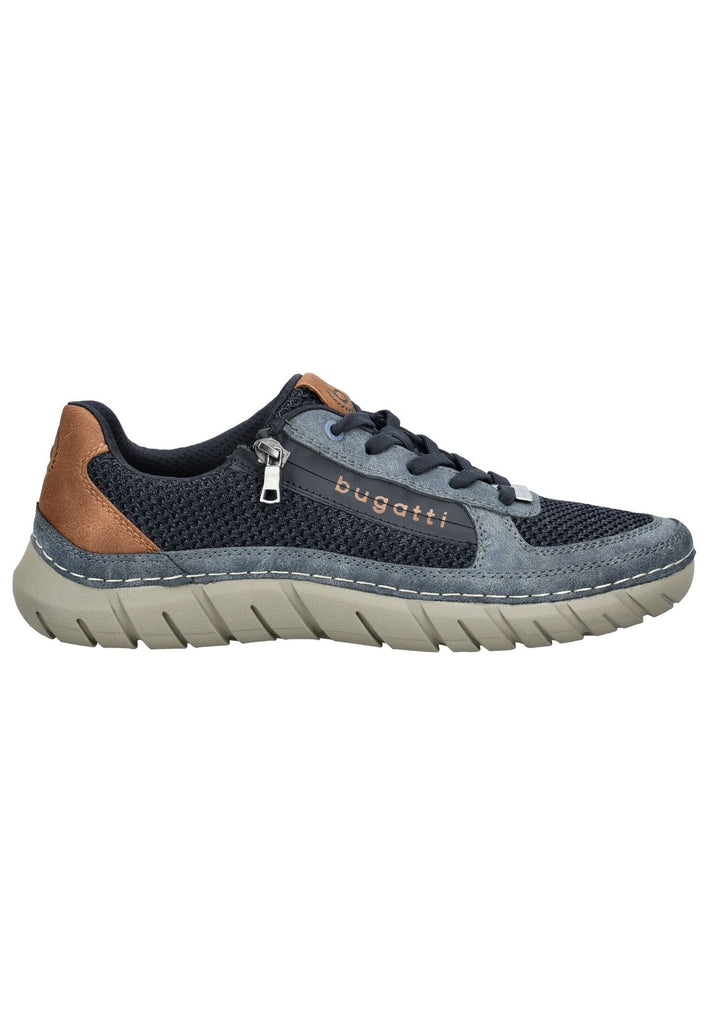 Bugatti Sneaker Lederimitat/Textil Dunkelblau
