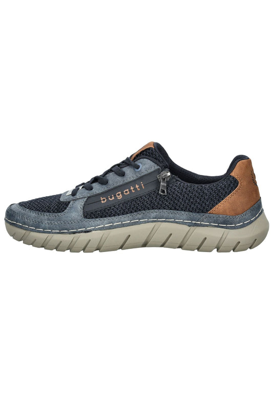 Bugatti Sneaker Lederimitat/Textil Dunkelblau