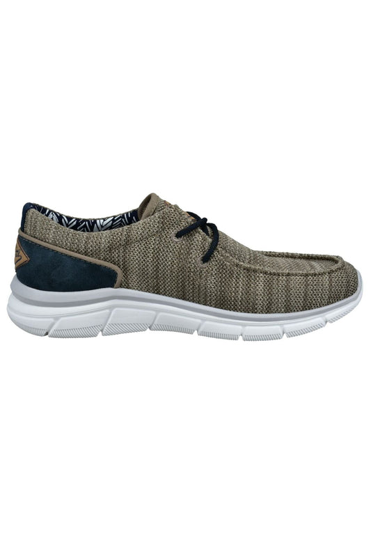 Bugatti Sneaker Textil Beige/Schwarz