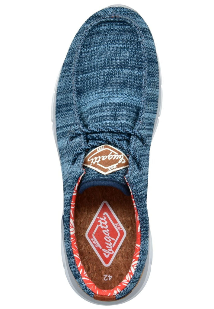 Bugatti Sneaker Textil Blau/Braun