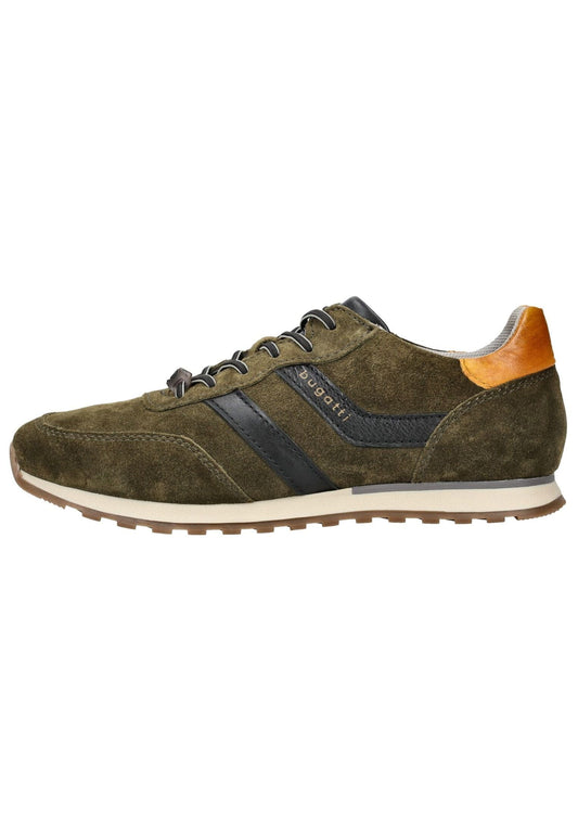 Bugatti Sneaker Veloursleder Dunkelgrün
