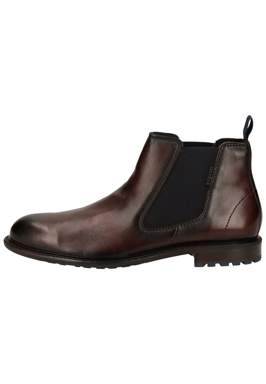 Bugatti Stiefelette Glattleder Mittelbraun