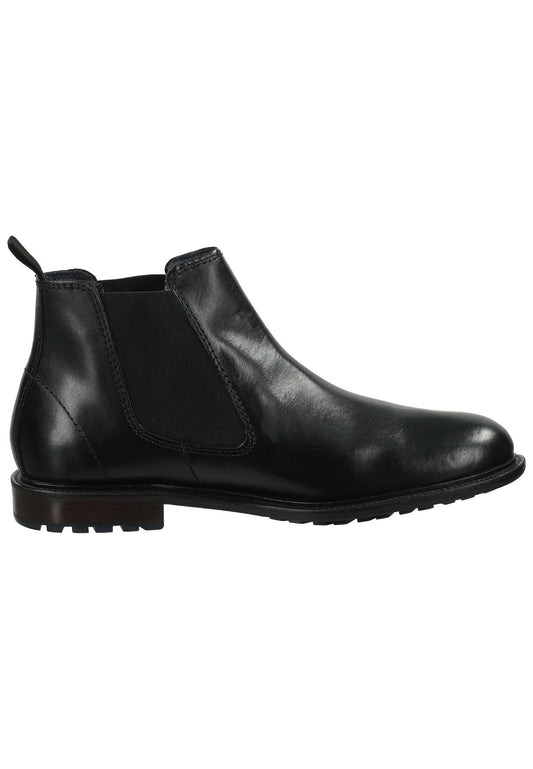 Bugatti Stiefelette Glattleder Schwarz