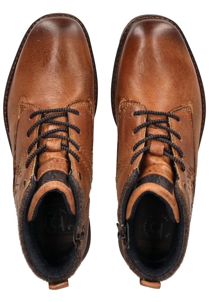 Bugatti Stiefelette Leder Cognac