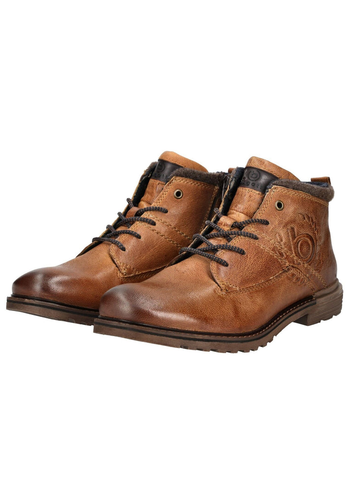 Bugatti Stiefelette Leder Cognac