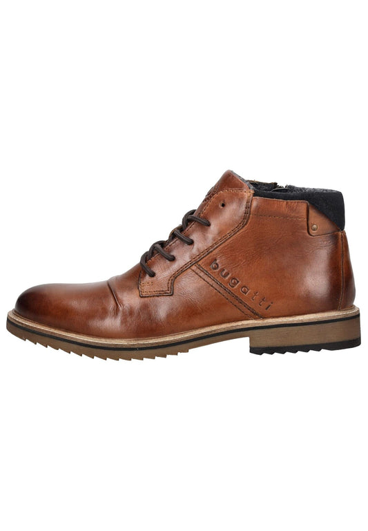 Bugatti Stiefelette Leder Cognac