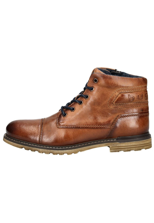 Bugatti Stiefelette Leder Cognac