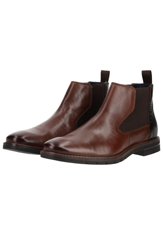 Bugatti Stiefelette Leder Cognac