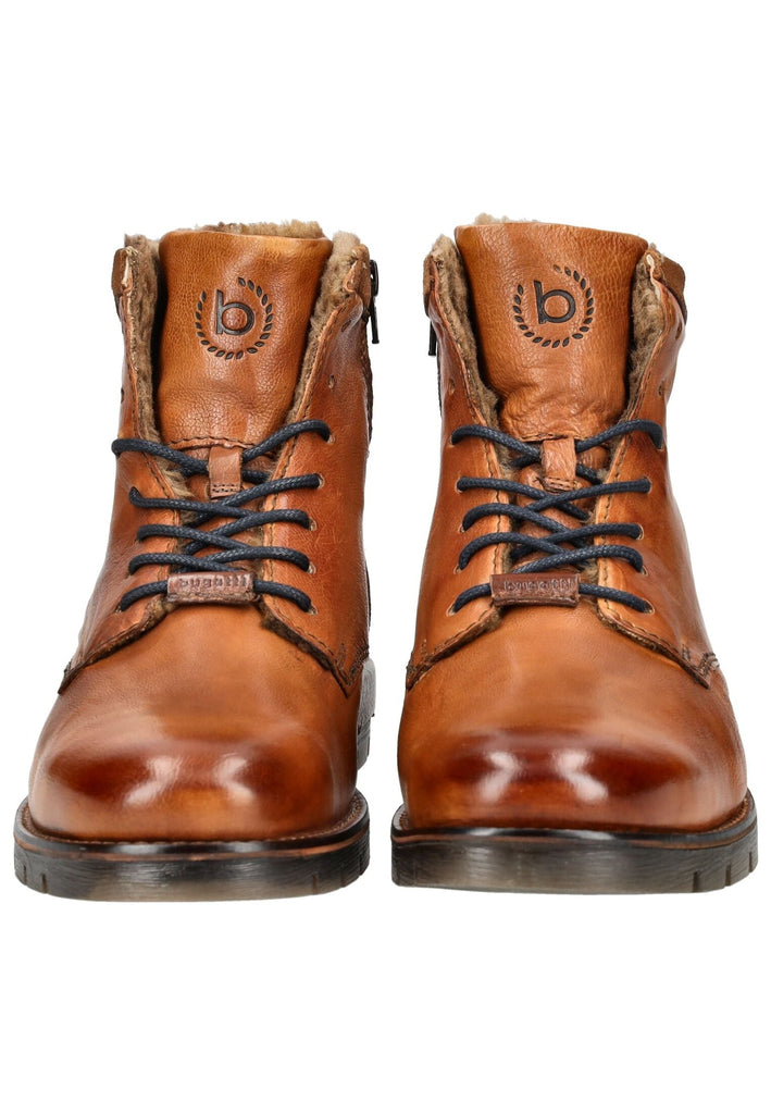 Bugatti Stiefelette Leder Cognac Warmfutter