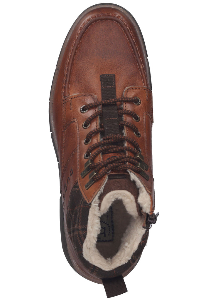 Bugatti Stiefelette Leder Cognac Warmfutter