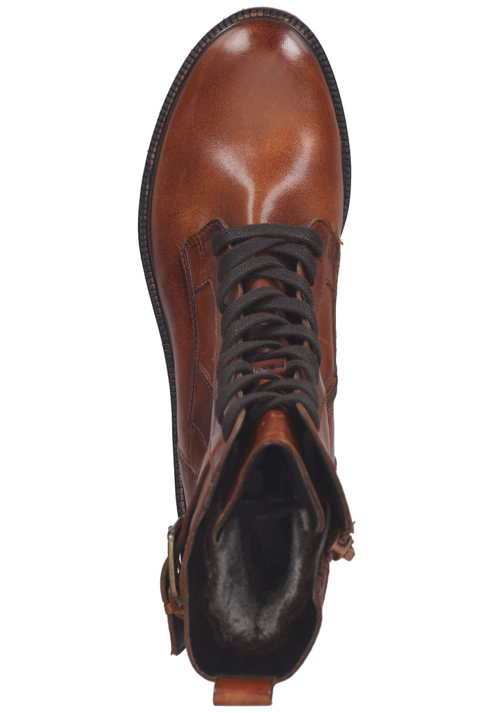 Bugatti Stiefelette Leder Cognac Warmfutter