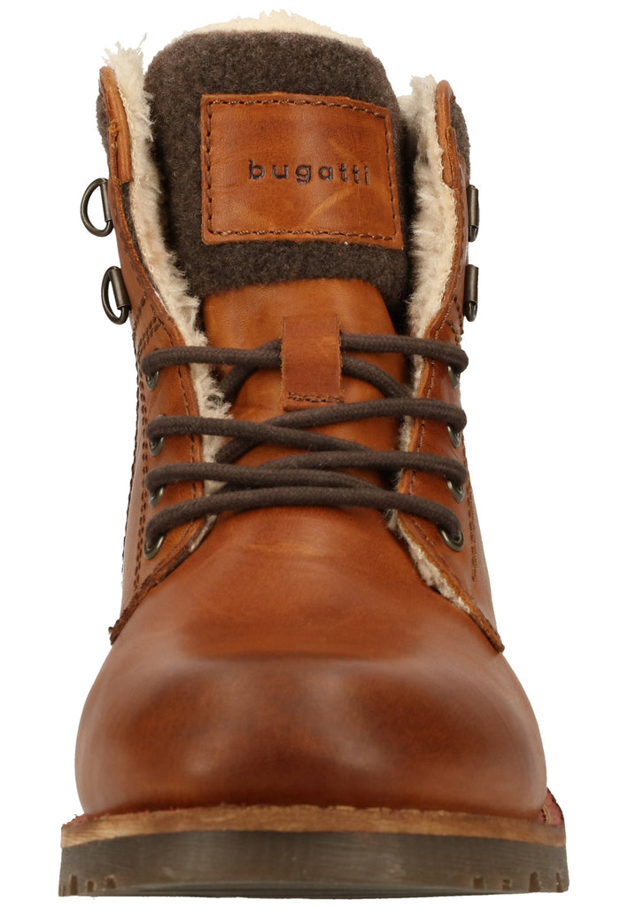 Bugatti Stiefelette Leder Cognac Warmfutter