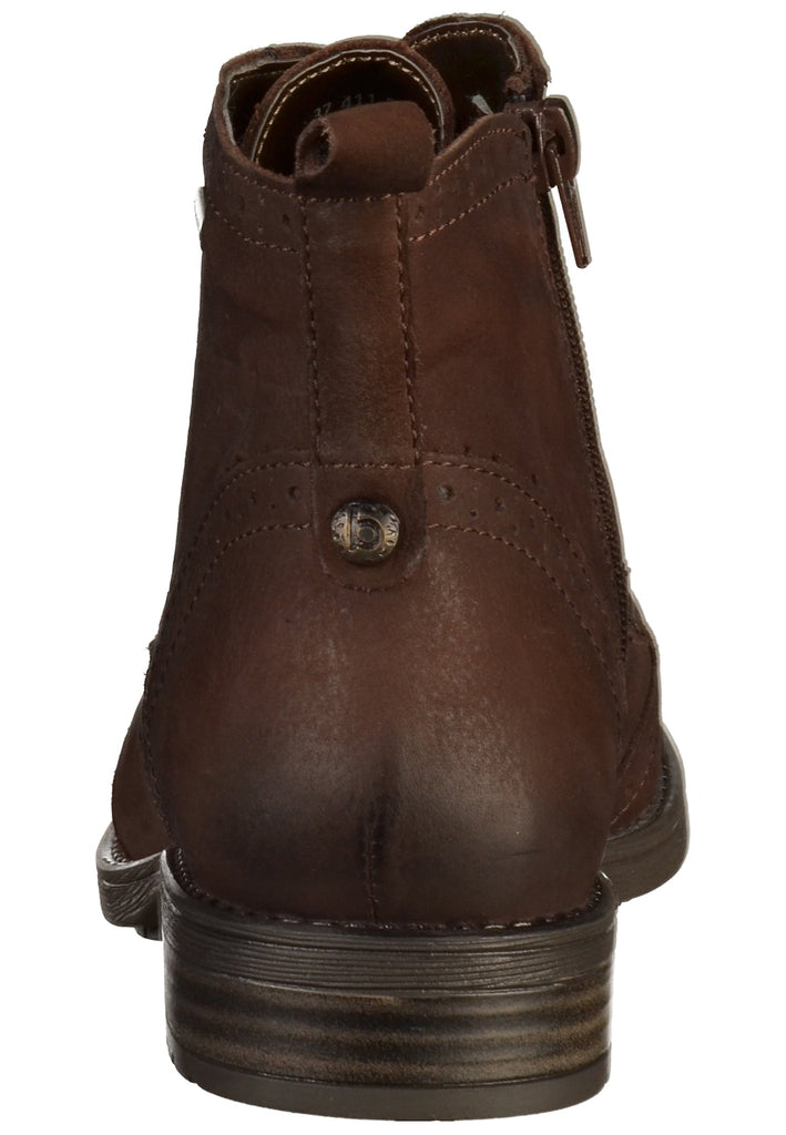 Bugatti Stiefelette Leder Dunkelbraun