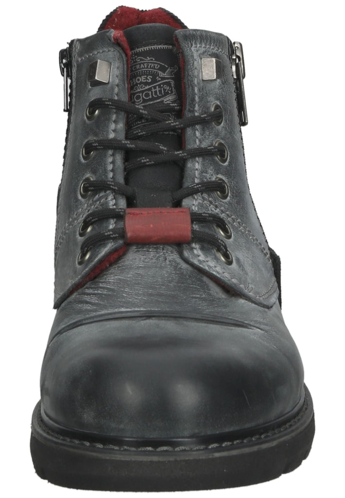 Bugatti Stiefelette Leder Dunkelgrau